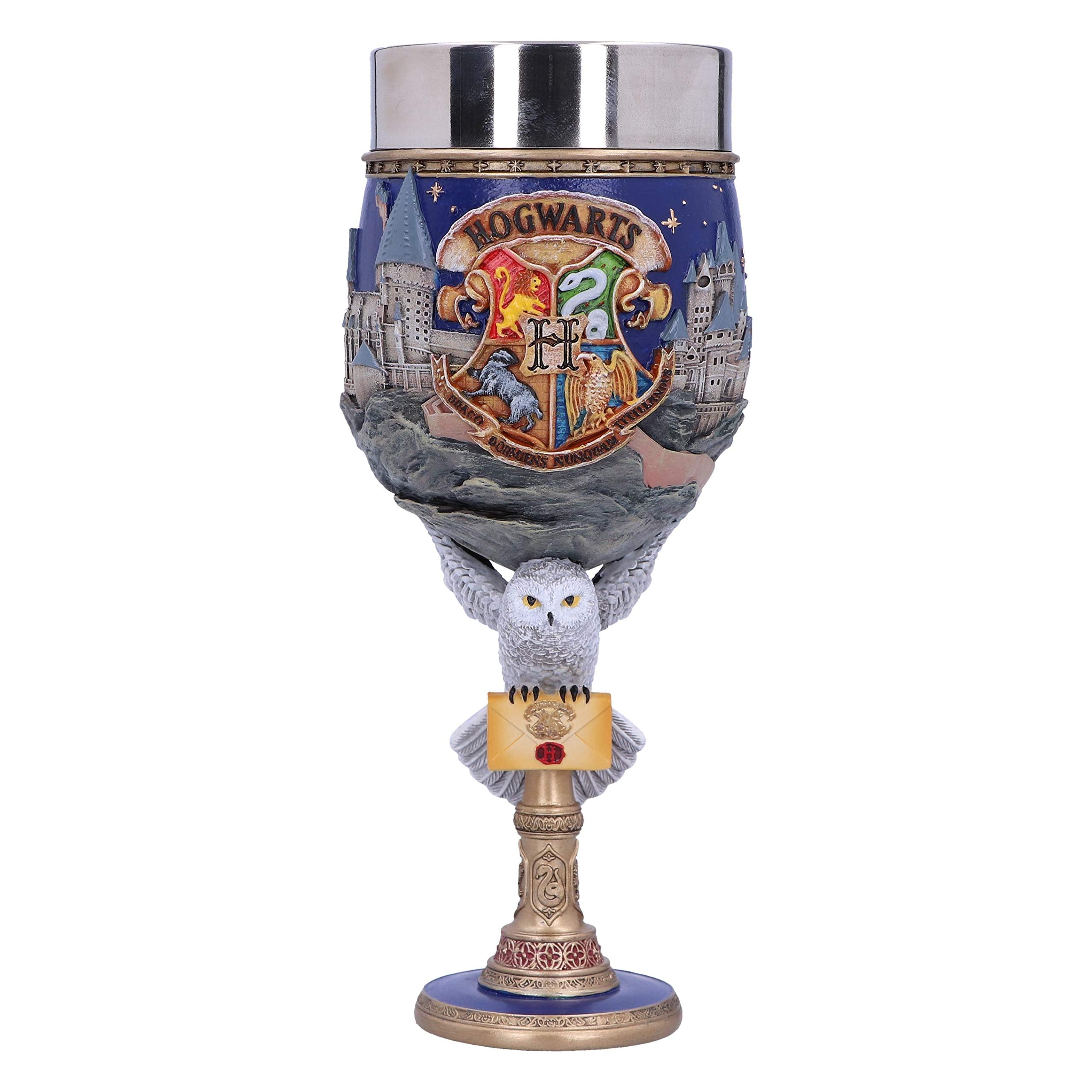 Nemesis Now Collectable Goblet Harry Potter Hogwarts School of Witchcraft and Wizardry Kelch zum Sammeln, Harz, Blau, 1.25 picometer, 1 Stück (1er Pack