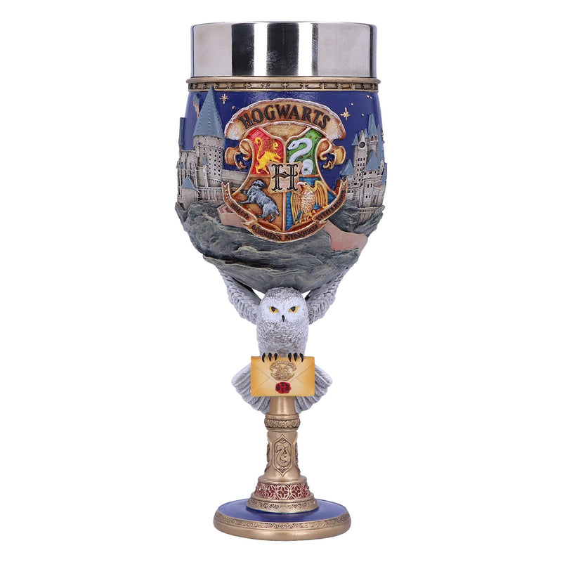 Nemesis Now Collectable Goblet Harry Potter Hogwarts School of Witchcraft and Wizardry Kelch zum Sammeln, Harz, Blau, 1.25 picometer, 1 Stück (1er Pack