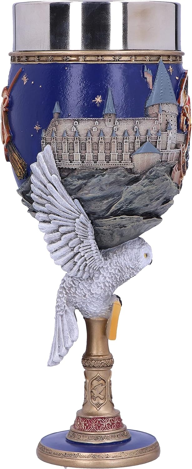 Nemesis Now Collectable Goblet Harry Potter Hogwarts School of Witchcraft and Wizardry Kelch zum Sammeln, Harz, Blau, 1.25 picometer, 1 Stück (1er Pack