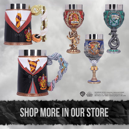 NEMESIS NOW Harry Potter Slytherin Hogwarts House Collectable Goblet Coppa Decorativa, Metallo, Multicolore, 1 unità (Confezione da 1)
