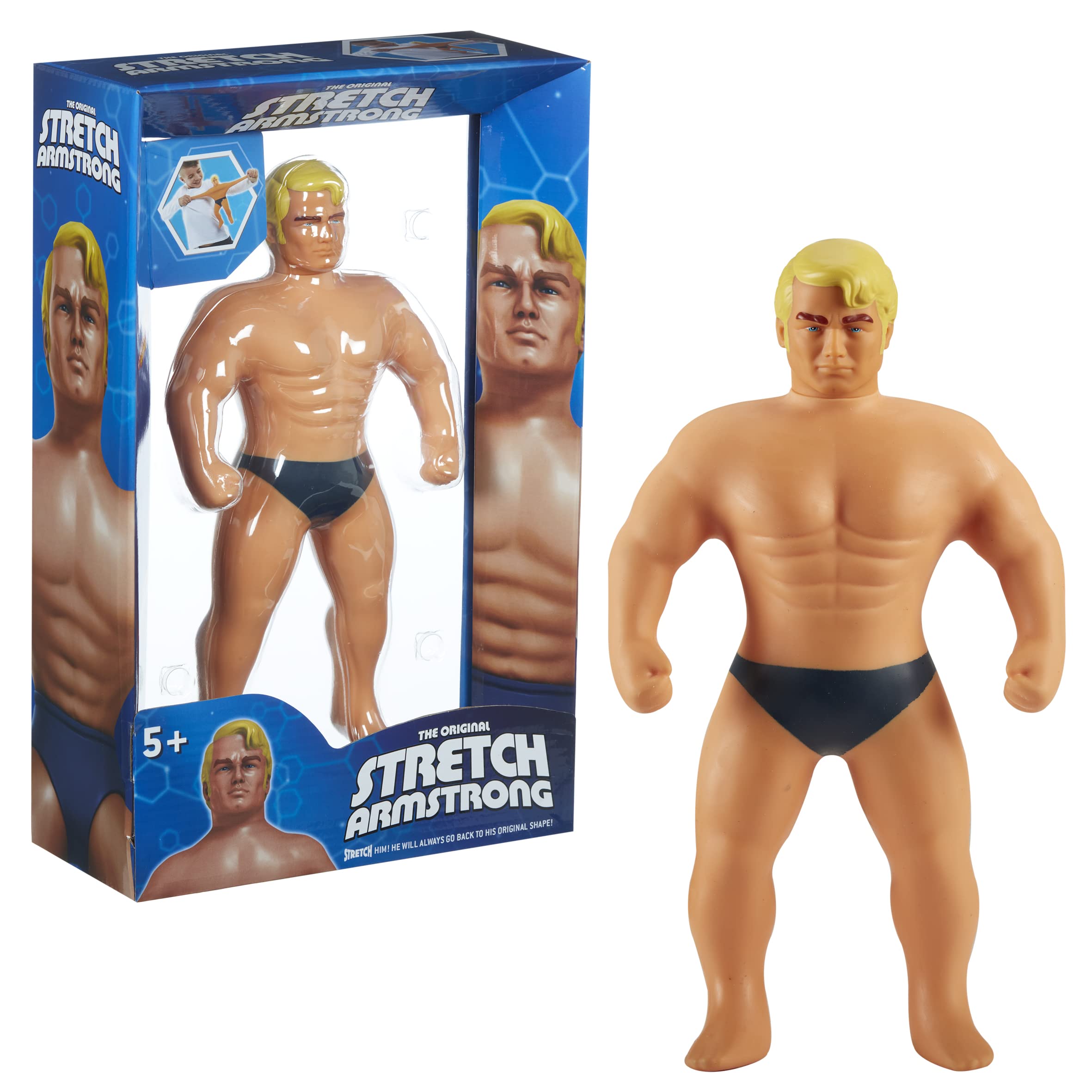 The Original Giant Stretch Armstrong. Stretch Toy,for ages 5+, Tie Him in Knots. He Always Returns to Size. Ideal Christmas or Birthday Present