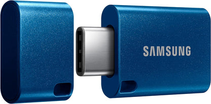 Samsung USB Type-C Flash Drive (MUF-128DA/APC), 128GB, 400MB/s Read, 60MB/s Write, USB 3.1 Flash Drive for Laptops, Tablets, and Smartphones, Blue