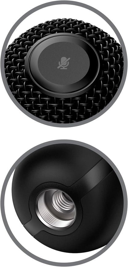 HyperX SoloCast – USB Condenser Gaming Microphone, for PC, PS4, and Mac, Tap-to-mute Sensor, Cardioid Polar Pattern, Streaming, Podcasts, Twitch, YouTube, Discord