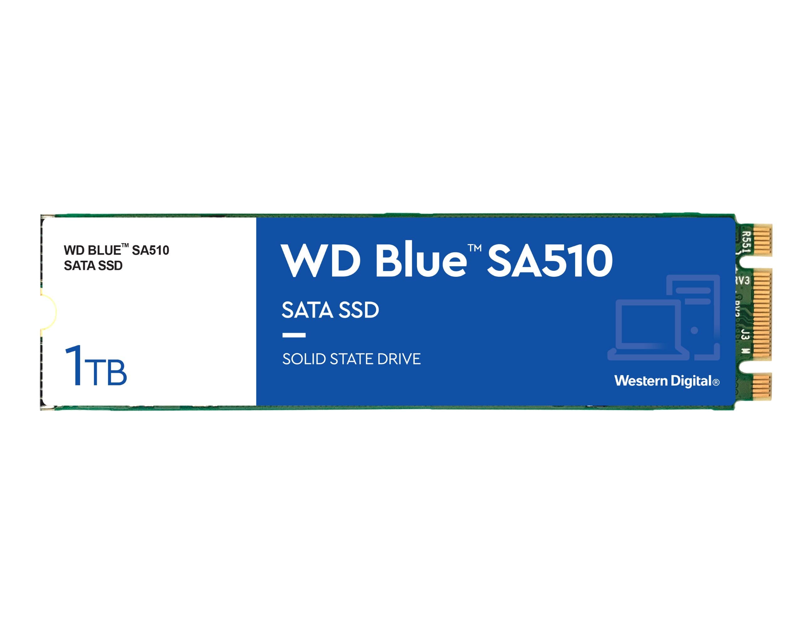 WD Blue SA510 1TB, M.2 SATA SSD, up to 560 MB/s, Includes Acronis True Image for Western Digital, Disk & Cloning Migration, Flexible backup & recovery, ransomware protection