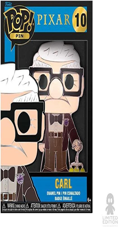 Funko Large Pop! Enamel Pin - Carl Fredricksen - Disney Pixar: UP - CARL - Disney Pixar: up Enamel Pins - Cute Collectable Novelty Brooch - for Backpacks & Bags - Gift Idea - Movies Fans