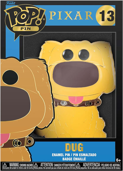 Funko Funko Large Pop! Enamel Pin - Dug - Disney Pixar: UP - Dug Group - Disney Pixar: up Enamel Pins - Cute Collectable Novelty Brooch - for Backpacks & Bags - Gift Idea - Official Merchandise