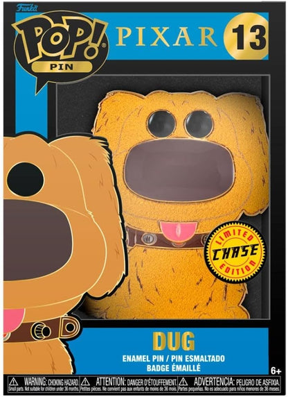 Funko Funko Large Pop! Enamel Pin - Dug - Disney Pixar: UP - Dug Group - Disney Pixar: up Enamel Pins - Cute Collectable Novelty Brooch - for Backpacks & Bags - Gift Idea - Official Merchandise