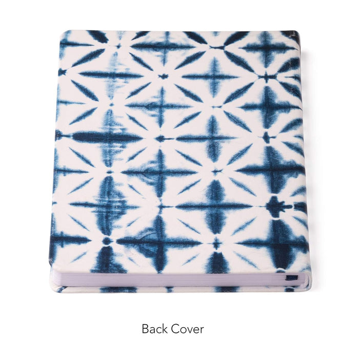 Eccolo Medium Lined Journal Notebook, Flexible Cover, A5 Writing Journal, 256 Ruled White Pages, Ribbon Bookmark, Lay Flat, Notebook for Work or School, Shibori (5.75-x-8.25 inches