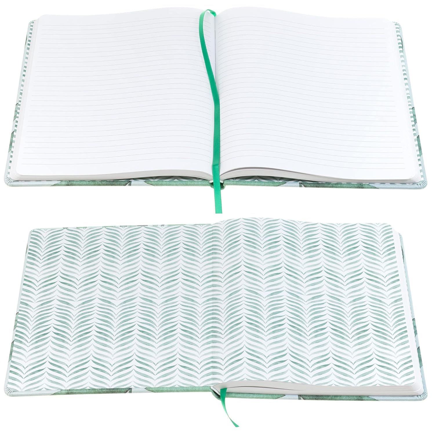 Eccolo Large Recycled Lined Journal Notebook with “Think Green” Embossed Hardcover, 256 Ruled Pages, Eco Friendly with Premium Recycled Paper, (8 x 10 inches