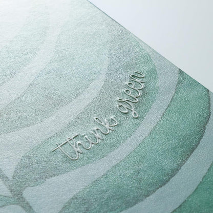 Eccolo Large Recycled Lined Journal Notebook with “Think Green” Embossed Hardcover, 256 Ruled Pages, Eco Friendly with Premium Recycled Paper, (8 x 10 inches
