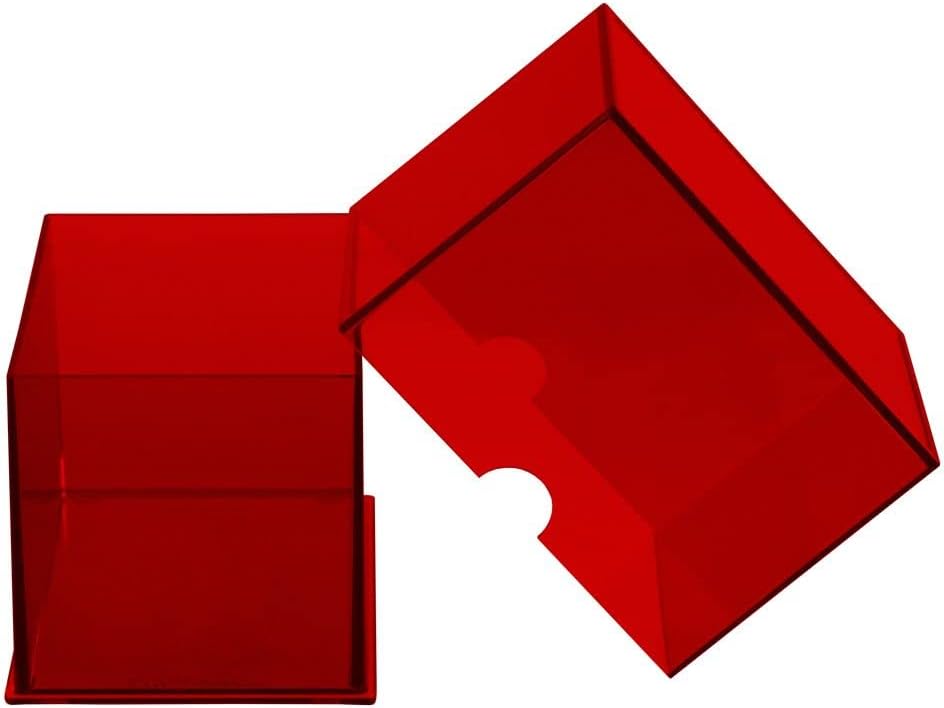Ultra Pro Eclipse 2-Piece Deck Box: Apple Red - For Pokemon game, MTG, Baseball, Basketball, Football card and other Trading Cards or Board Games storage