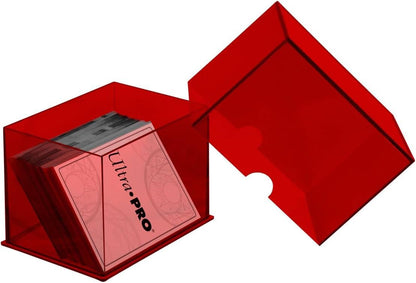 Ultra Pro Eclipse 2-Piece Deck Box: Apple Red - For Pokemon game, MTG, Baseball, Basketball, Football card and other Trading Cards or Board Games storage