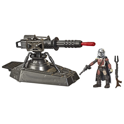 Star Wars Mission Fleet Expedition Class Hover E-Web Cannon Mandalorian - Figura a Escala de 2.5 Pulgadas y Accesorio de vehículo, Juguetes para niños a Partir de 4 años