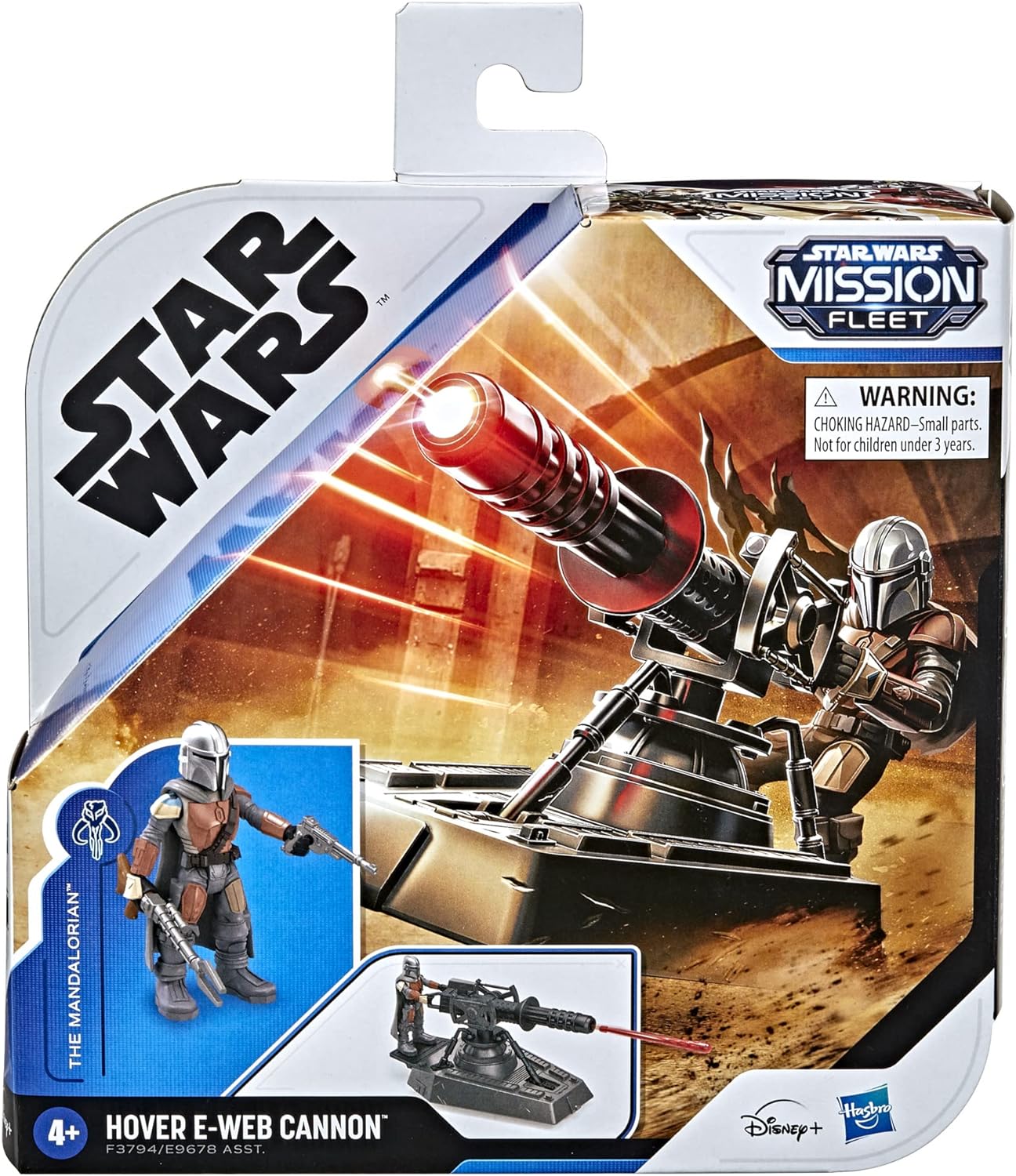 Star Wars Mission Fleet Expedition Class Hover E-Web Cannon Mandalorian - Figura a Escala de 2.5 Pulgadas y Accesorio de vehículo, Juguetes para niños a Partir de 4 años