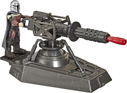Star Wars Mission Fleet Expedition Class Hover E-Web Cannon Mandalorian - Figura a Escala de 2.5 Pulgadas y Accesorio de vehículo, Juguetes para niños a Partir de 4 años
