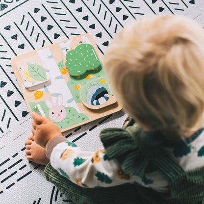 Bigjigs Toys, FSC® Certified Woodland Hide And Seek Puzzle, Wooden Toys, Wooden Puzzle, Baby Jigsaw, Jigsaw Puzzle, Baby Toys, Toddler Toys, Wooden Shapes, Wooden Baby Toys