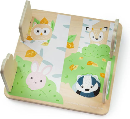 Bigjigs Toys, FSC® Certified Woodland Hide And Seek Puzzle, Wooden Toys, Wooden Puzzle, Baby Jigsaw, Jigsaw Puzzle, Baby Toys, Toddler Toys, Wooden Shapes, Wooden Baby Toys