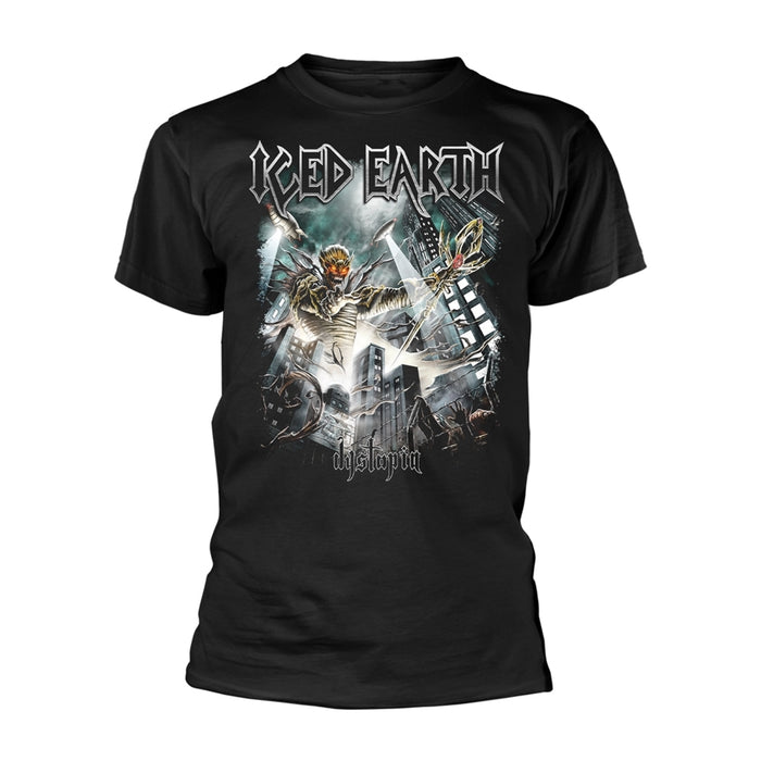 Iced Earth T Shirt Dystopia Band Logo Official Mens