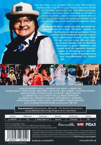 Die Benny Hill Show / Alle 38 deutsch synchronisierten Folgen der kultigen Sketchserie + Bonusfolge (Pidax Serien-Klassiker)