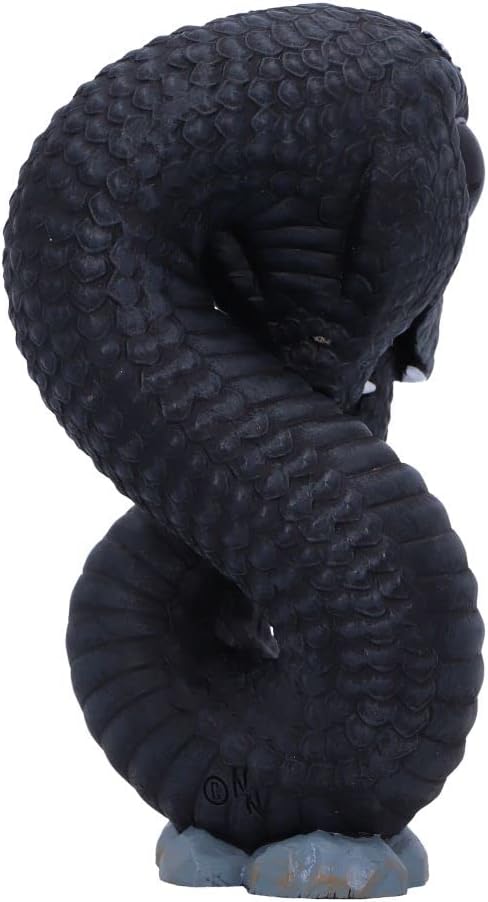 Nemesis Now Cult Cuties Ouroboros Snake 9.6cm, Resin, Black, Ouroboros Occult Snake Figurine, Scarily Adorable Snake Figurine, Snake Gift, Cast in the Finest Resin, Lovingly Hand-Painted