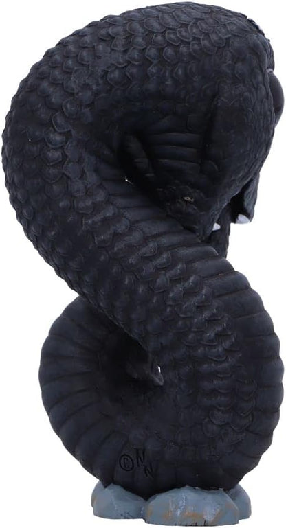 Nemesis Now Cult Cuties Ouroboros Snake 9.6cm, Resin, Black, Ouroboros Occult Snake Figurine, Scarily Adorable Snake Figurine, Snake Gift, Cast in the Finest Resin, Lovingly Hand-Painted