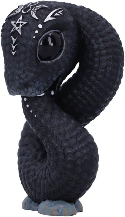 Nemesis Now Cult Cuties Ouroboros Snake 9.6cm, Resin, Black, Ouroboros Occult Snake Figurine, Scarily Adorable Snake Figurine, Snake Gift, Cast in the Finest Resin, Lovingly Hand-Painted