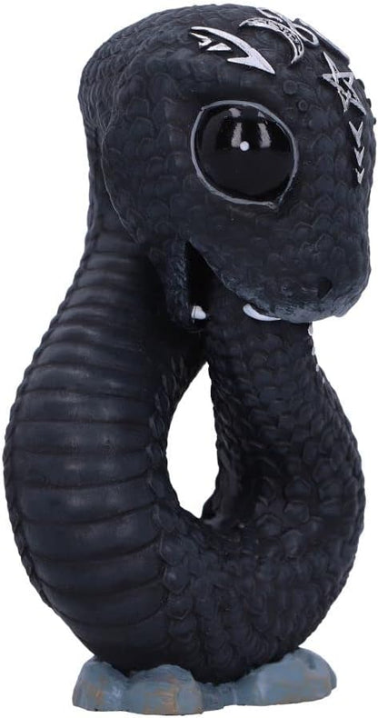 Nemesis Now Cult Cuties Ouroboros Snake 9.6cm, Resin, Black, Ouroboros Occult Snake Figurine, Scarily Adorable Snake Figurine, Snake Gift, Cast in the Finest Resin, Lovingly Hand-Painted