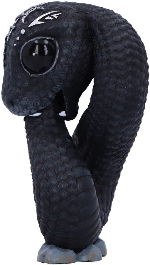Nemesis Now Cult Cuties Ouroboros Snake 9.6cm, Resin, Black, Ouroboros Occult Snake Figurine, Scarily Adorable Snake Figurine, Snake Gift, Cast in the Finest Resin, Lovingly Hand-Painted