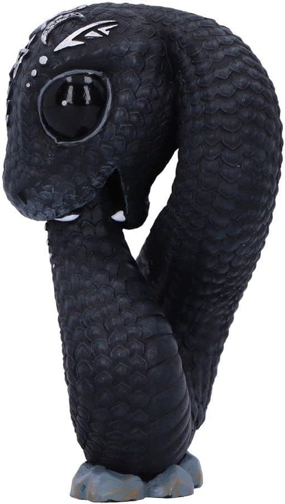 Nemesis Now Cult Cuties Ouroboros Snake 9.6cm, Resin, Black, Ouroboros Occult Snake Figurine, Scarily Adorable Snake Figurine, Snake Gift, Cast in the Finest Resin, Lovingly Hand-Painted