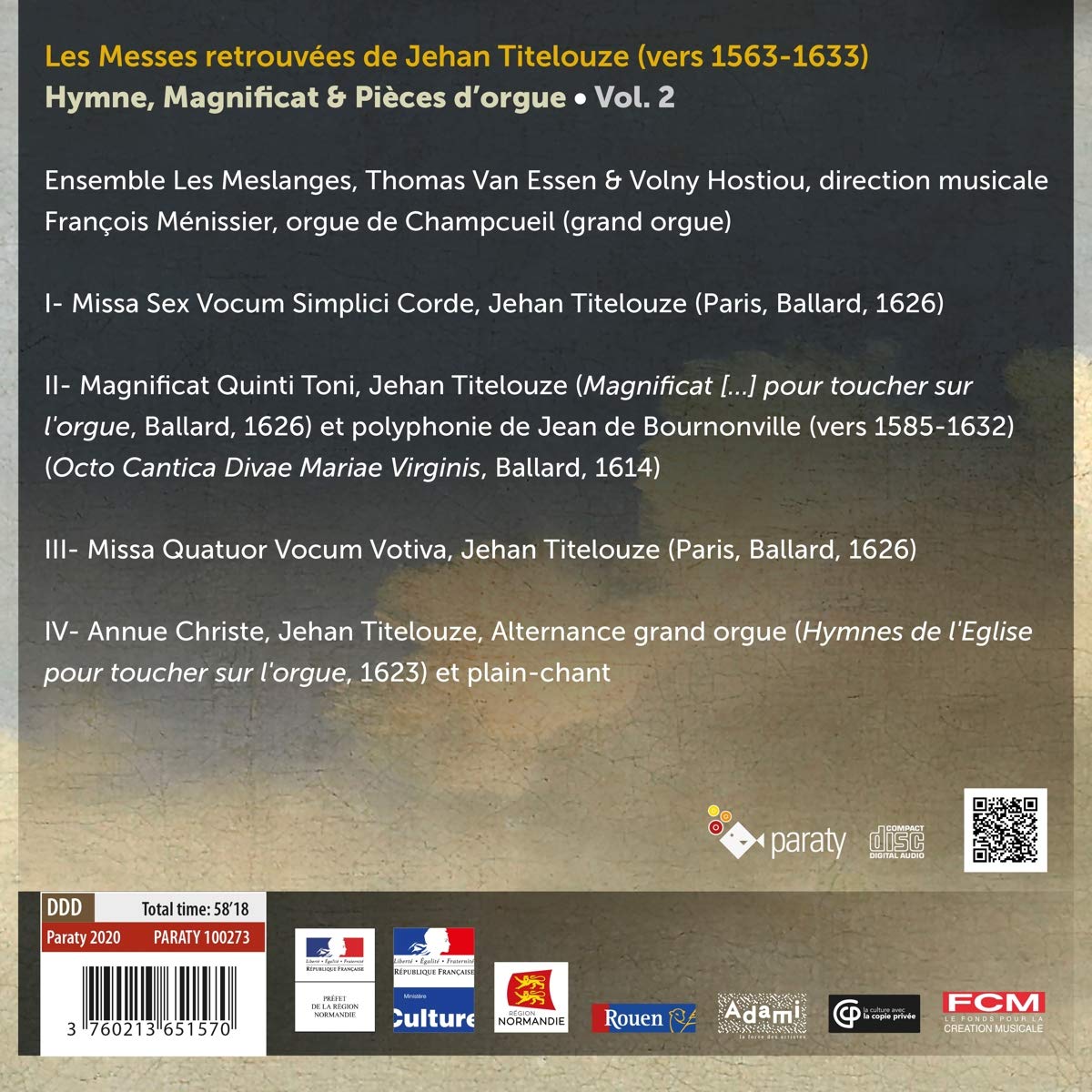 Hymne,Magnificat & Pieces d'Orgue V.2