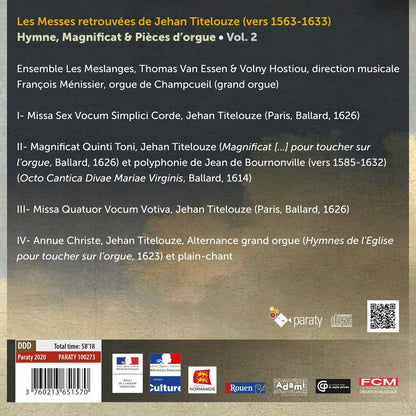 Hymne,Magnificat & Pieces d'Orgue V.2
