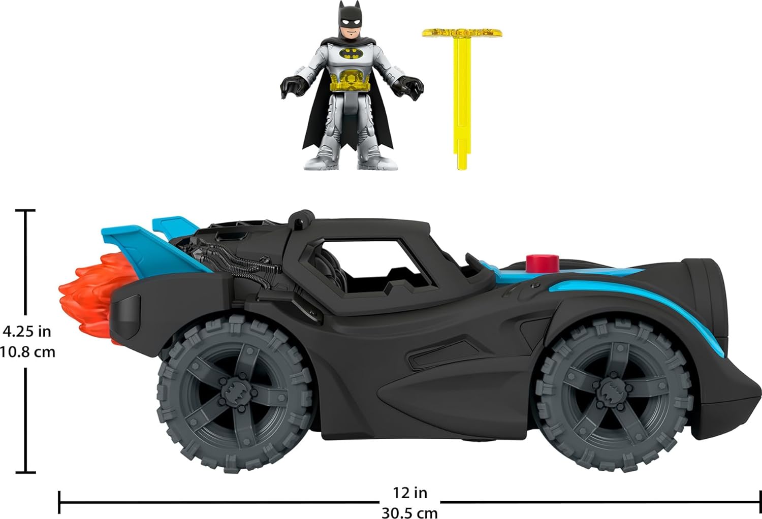 Fisher-Price Imaginext DC Super Friends Batmobiel met Licht en Geluid HGX96
