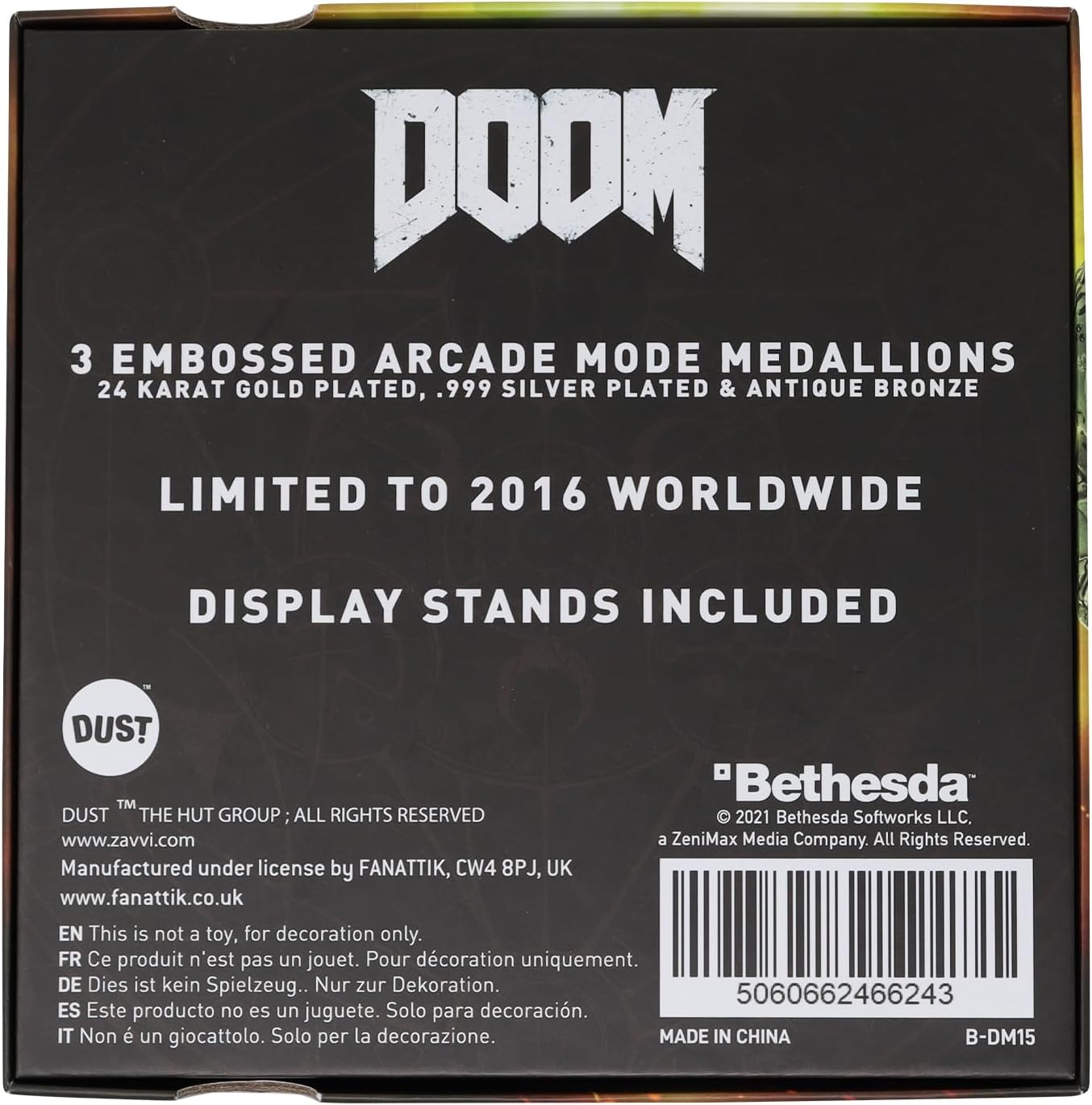 Doom Limited Edition Set Of 3 Arcade Mode Medallion Collection