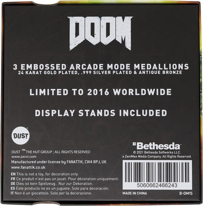 Doom Limited Edition Set Of 3 Arcade Mode Medallion Collection