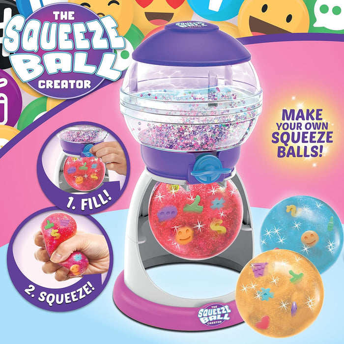Character Options The Squeeze Ball Creator Creative Reusable Squeeze Ball Maker for Boys and Girls - Mix Fill and Squeeze Reusable Stress Ball Playset with Accessories