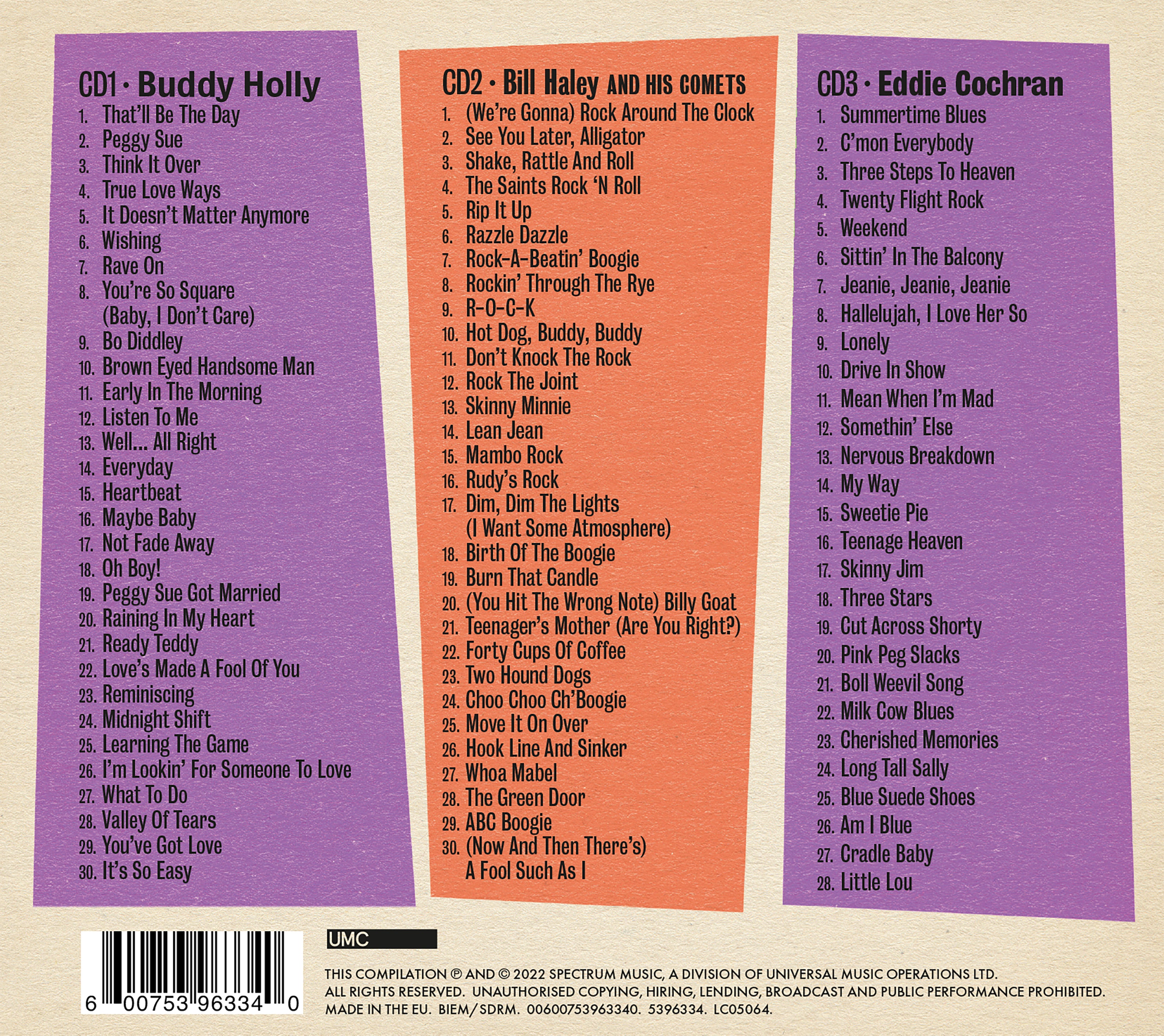 Dreamboats & Petticoats Presents...: Buddy Holly/Bill Haley & His Comets/Eddie Cochran