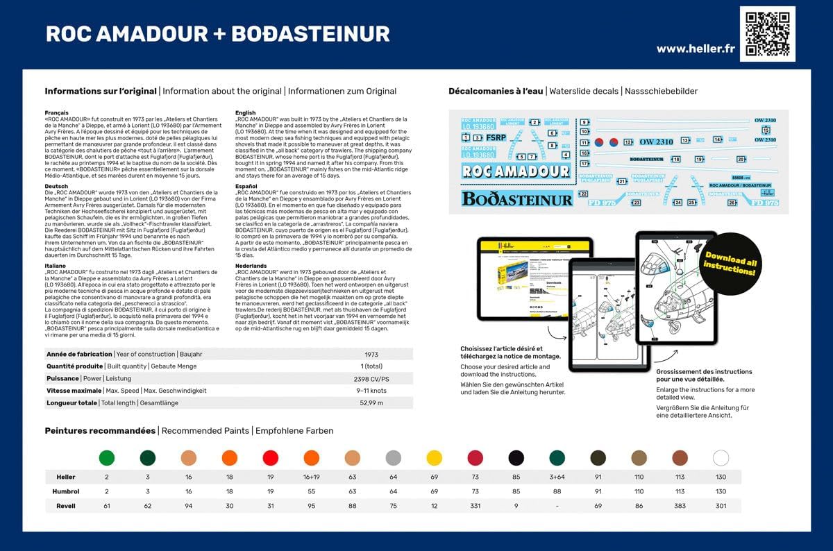 Maquette bateau : Starter kit : Roc amadour + Bodasteinur Twinset