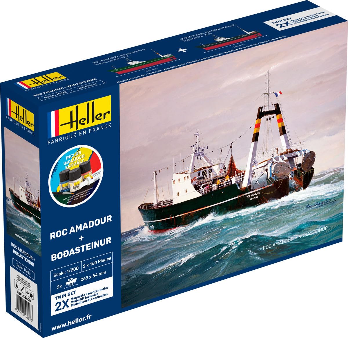Maquette bateau : Starter kit : Roc amadour + Bodasteinur Twinset