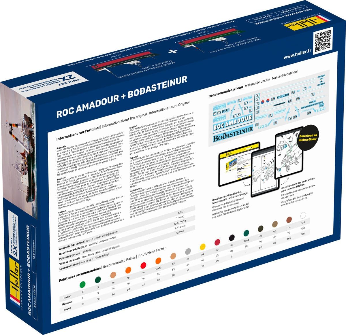 Maquette bateau : Starter kit : Roc amadour + Bodasteinur Twinset