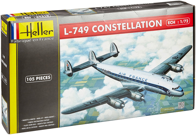 Heller 80310" L-749 Constellation Air France Model Kit, 1:72 Scale