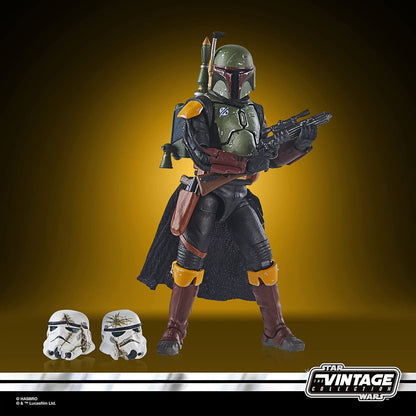 Star Wars Hasbro The Vintage Collection Boba Fett (Tatooine) Deluxe Action Figure, Scale The Book of Boba Fett Toy for Kids, Multicolor, 9.5 cm