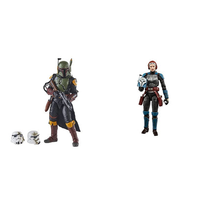 Star Wars Hasbro The Vintage Collection Boba Fett (Tatooine) Deluxe Action Figure, Scale The Book of Boba Fett Toy for Kids, Multicolor, 9.5 cm