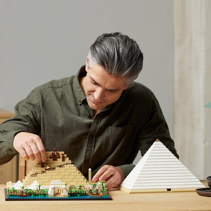 LEGO 21058 Architecture Great Pyramid of Giza Set & 21034 Architecture Skyline Model Building Set, London Eye, Big Ben, Tower Bridge Model Collection, Office Home Décor