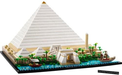 LEGO 21058 Architecture Great Pyramid of Giza Set & 21034 Architecture Skyline Model Building Set, London Eye, Big Ben, Tower Bridge Model Collection, Office Home Décor