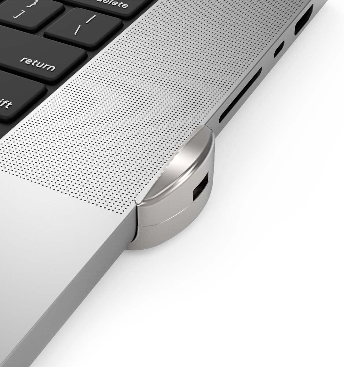 Compulocks MACBOOK PRO 16-INCH 2021 LEDGE LOCK ADAPTER W/COMB.LOCK SILVER