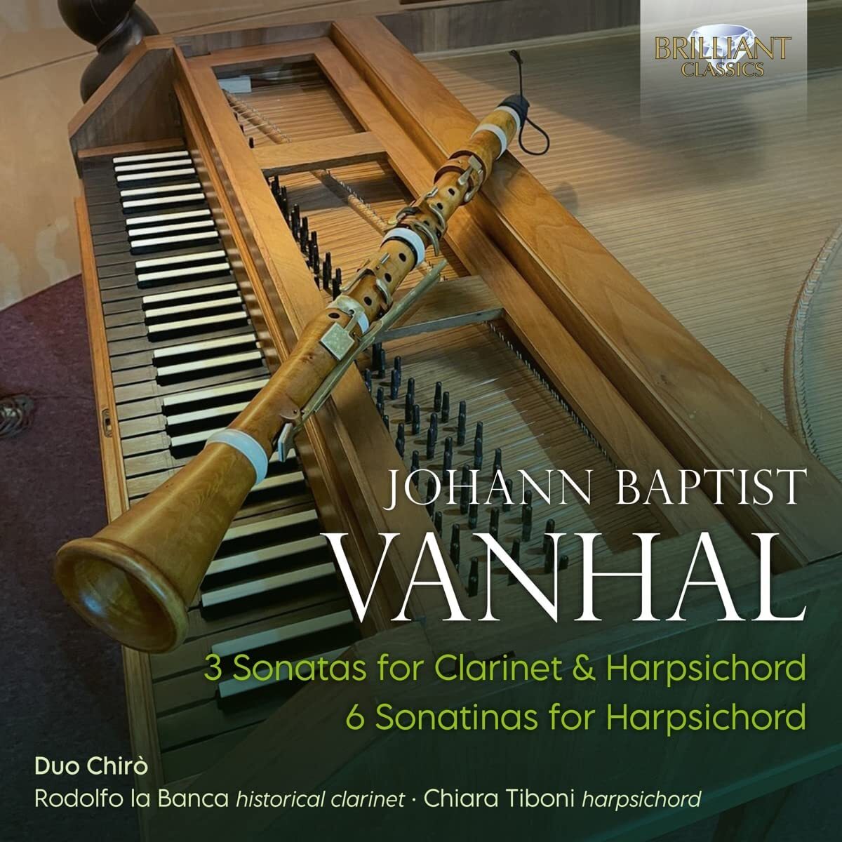 Johann Baptist Vanhal: 3 Sonatas for Clarinet & Harpsichord/...