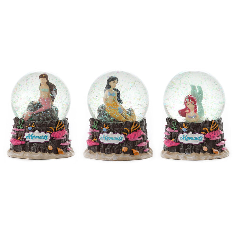 Mermaid - Mermaids Snow Globe 3-Ass No Toys, Multicolor (35363Z