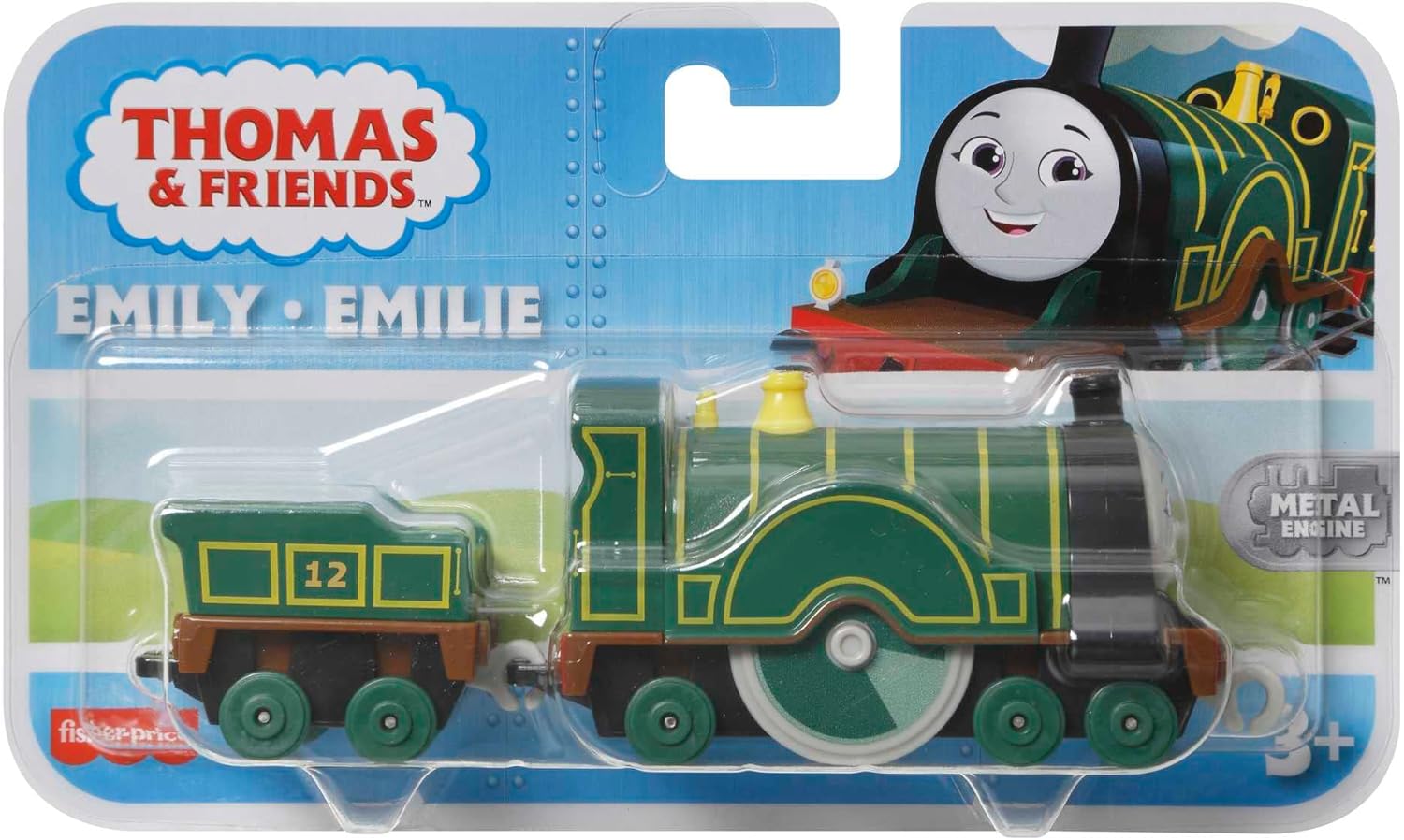 Thomas & Friends Locomotora Emily, tren de juguete, juguete de metal para niños y niñas a partir de 3 años, HHN53