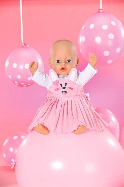 BABY born Bunny Dress - Fits BABY born dolls up to 43cm - Set Includes Bunny Dress with attached long sleeved top and hanger - Suitable for children aged 3+ years - 832868