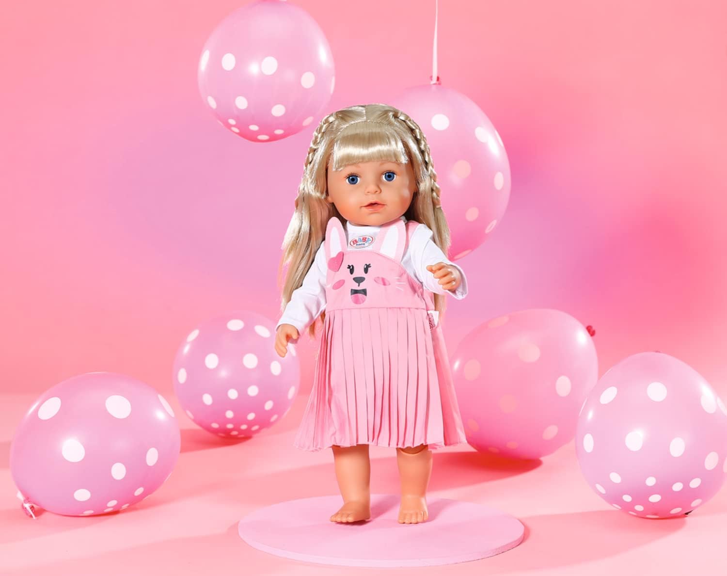 BABY born Bunny Dress - Fits BABY born dolls up to 43cm - Set Includes Bunny Dress with attached long sleeved top and hanger - Suitable for children aged 3+ years - 832868